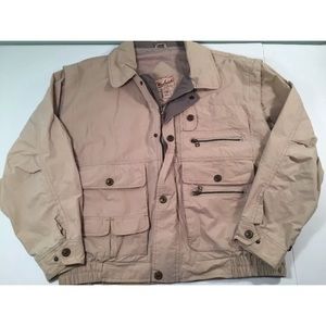 Woolrich Hunting Fishing Jacket Full Zip 7 Pockets